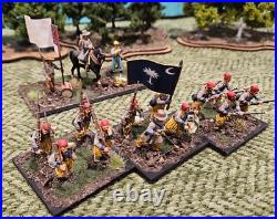 28mm nicely painted American Civil War Confederate Infantry Army of 7 regiments