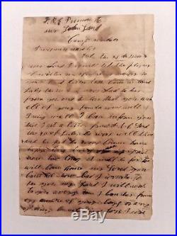 2nd Nc Cavalry Confederate CIVIL War Letter July 24, 1864 Winder Hospital