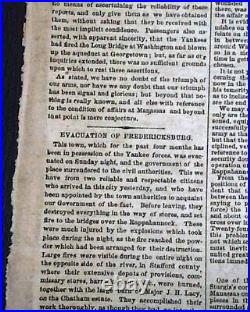 2nd Second Battle of Bull Run #2 Manassas 1862 Civil War Confederate Newspaper