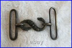 #3169 CIVIL War Confederate Snake Belt Buckle