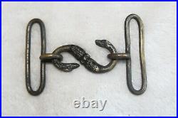 #3169 CIVIL War Confederate Snake Belt Buckle