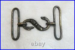 #3169 CIVIL War Confederate Snake Belt Buckle