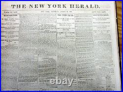 38 1865 Civil War newspapers wEYEWITNESS report ANDERSONVILLE CONFEDERATE PRISON