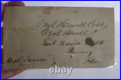 (4) Howell Cobb, Confederate Politician, House Rep, Signed Envelope, Civil War