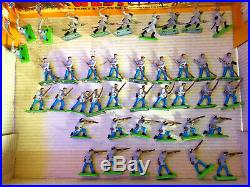 41 Britains Deetail US Civil War ACW Infantry Confederate Figures all 6 Poses