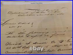 447 Civil War Confederate Charleston SC German American Duty Order Arsenal 1864