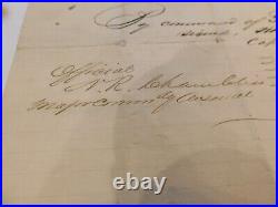 447 Civil War Confederate Charleston SC German American Duty Order Arsenal 1864