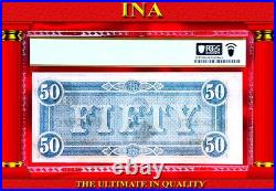 $50 1864 Confederate US Obsolete Paper Money T-66 PF-1 CR-495 Civil War PCGS 58