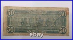 $50 Confederate States Currency Type 66 CIVIL WAR ISSUE x2 Lot Pinholes