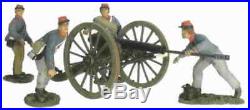 54mm CIVIL WAR Britains CONFEDERATE 10 Pound PARROT ARTILLERY Cannon Crew 17669