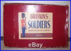 58 pc BOXED Britains SOLDIERS Union/Confederate Civil War 1862 Troops Tents Guns