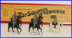 5pc Set William Hocker No 349 Confederate Cavalry Toy Soldiers Civil War