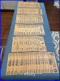 (90+) Confederate Civil War Facsimile Notes $1 $5 $10 $20 $50 $100