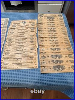 (90+) Confederate Civil War Facsimile Notes $1 $5 $10 $20 $50 $100