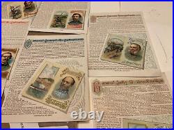 94 CIVIL WAR CONFEDERATE GENERALS DUKE TOBACCO CARDS GROUP OF 8 1880s ERA BELOW