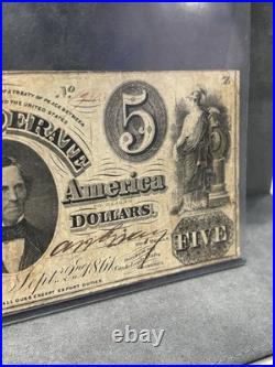 A&O-1861-T-34-$5 Confederate Civil War Issue-Block CSA-strongBorders A&O-1861-T-34-$5 Confederate Civil War Issue-Block CSA-strongBorders