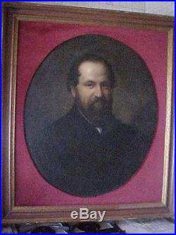 Abraham C Myers CIVIL War Confederate General Fort Myers Portrait On Hide Skin
