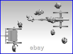 ACW Confederate Artillery 132 Resin Figures 3D Printed Civil War