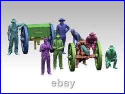 ACW Confederate Artillery 132 Resin Figures 3D Printed Civil War
