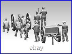 ACW Confederate Artillery 132 Resin Figures 3D Printed Civil War