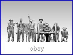 ACW Confederate Artillery 132 Resin Figures 3D Printed Civil War