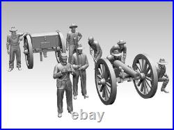 ACW Confederate Artillery 132 Resin Figures 3D Printed Civil War