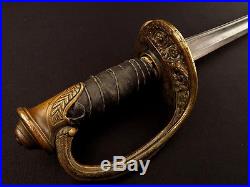 ANTIQUE 19TH C. FOOT OFFICER'S SWORD POSSIBLY CONFEDERATE USED IN CIVIL WAR