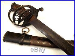 Antique American Officer's Sword Marked Cs Possibly Confederate CIVIL War Era
