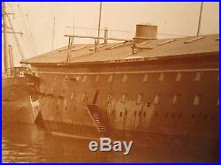 Antique CIVIL War Battleship Uss Minnesota Mn Fought Confederate Iron-clad Photo