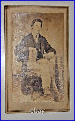 Alexander Travis Hawthorn Confederate States Army CDV Photograph After Civil War