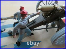 American Civil War 12 Pounder and Gun Crew by Britains Ltd 4435 Confederate