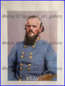 American Civil War Confederate Brigadier General Color Nathan G. Evans Painting