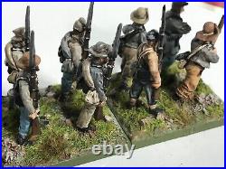 American Civil War Confederate Infantry marching painted based 28MM Perry