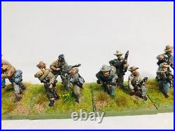 American Civil War Confederate Infantry skirmish painted based 28MM Sash & Saber