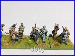 American Civil War Confederate Infantry skirmish painted based 28MM Sash & Saber