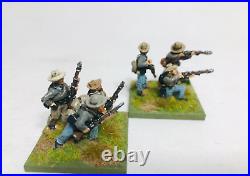 American Civil War Confederate Infantry skirmish painted based 28MM Sash & Saber