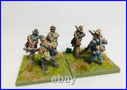 American Civil War Confederate Infantry skirmish painted based 28MM Sash & Saber