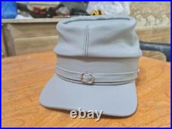 American Civil War Leather Kepi Cap Replica History Confederate Militaria