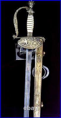 American Mexican War CIVIL So Carolina Indian Princess Sword Confederate Carried