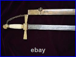 American Mexican War CIVIL War Officer Sword Possibly Confederate Carried