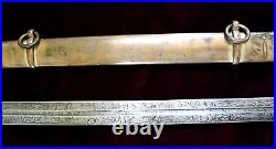 American Mexican War CIVIL War Officer Sword Possibly Confederate Carried