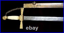 American Mexican War CIVIL War Officer Sword Possibly Confederate Carried