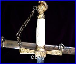 American Mexican War CIVIL War Officer Sword Possibly Confederate Carried