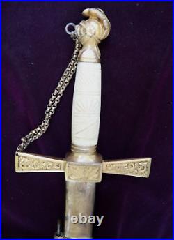 American Mexican War CIVIL War Officer Sword Possibly Confederate Carried