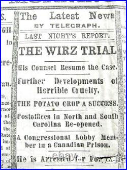 Andersonville CIVIL War Confederate Captain Henry Wirz Trial News