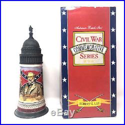 Anheuser Busch Budweiser Civil War Series Robert E Lee Confederate Stein 1992