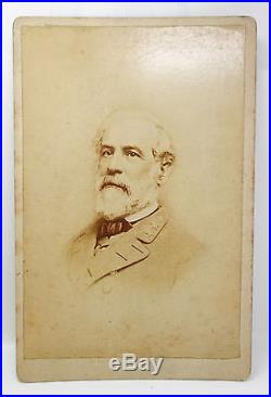 Antique 19c Original Civil War Confederate General Robert E. Lee Cabinet Card