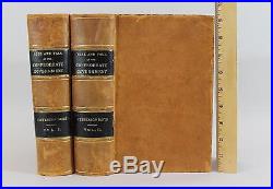 Antique 2 Vol Jefferson Davis Rise & Fall Confederate Government Civil War Books