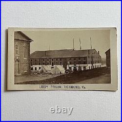 Antique CDV Photograph Historic Civil War Confederate Libby Prison Richmond VA