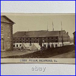 Antique CDV Photograph Historic Civil War Confederate Libby Prison Richmond VA